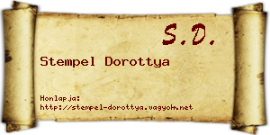 Stempel Dorottya névjegykártya